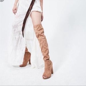 New size 6 tan Steve Madden Elliana OTK boots